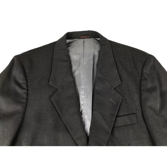 Jean Paul Germain Mens Black Wool Inner Pockets Notch Collared Blazer Size 40 R - Picture 2 of 11
